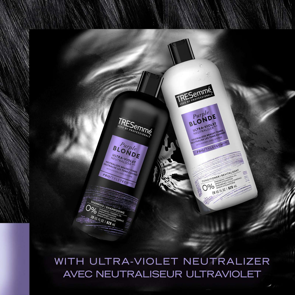 Purple Blonde Conditioner for blonde or silver coloured hair + Ultra-violet Neutralizer formulated with Pro Style Technology™ 828 ml