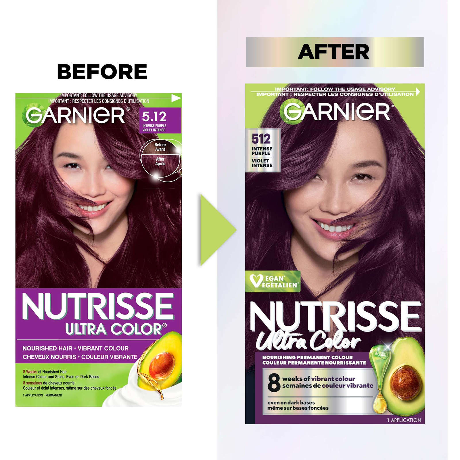 Nutrisse Ultra Colour, Permanent Hair Colour, Silky and Smooth Hair Enriched With Avocado Oil