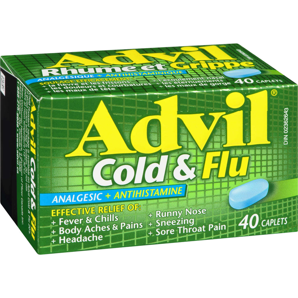 Advil Cold & Flu Analgesic + Antihistamine 40 Caplets