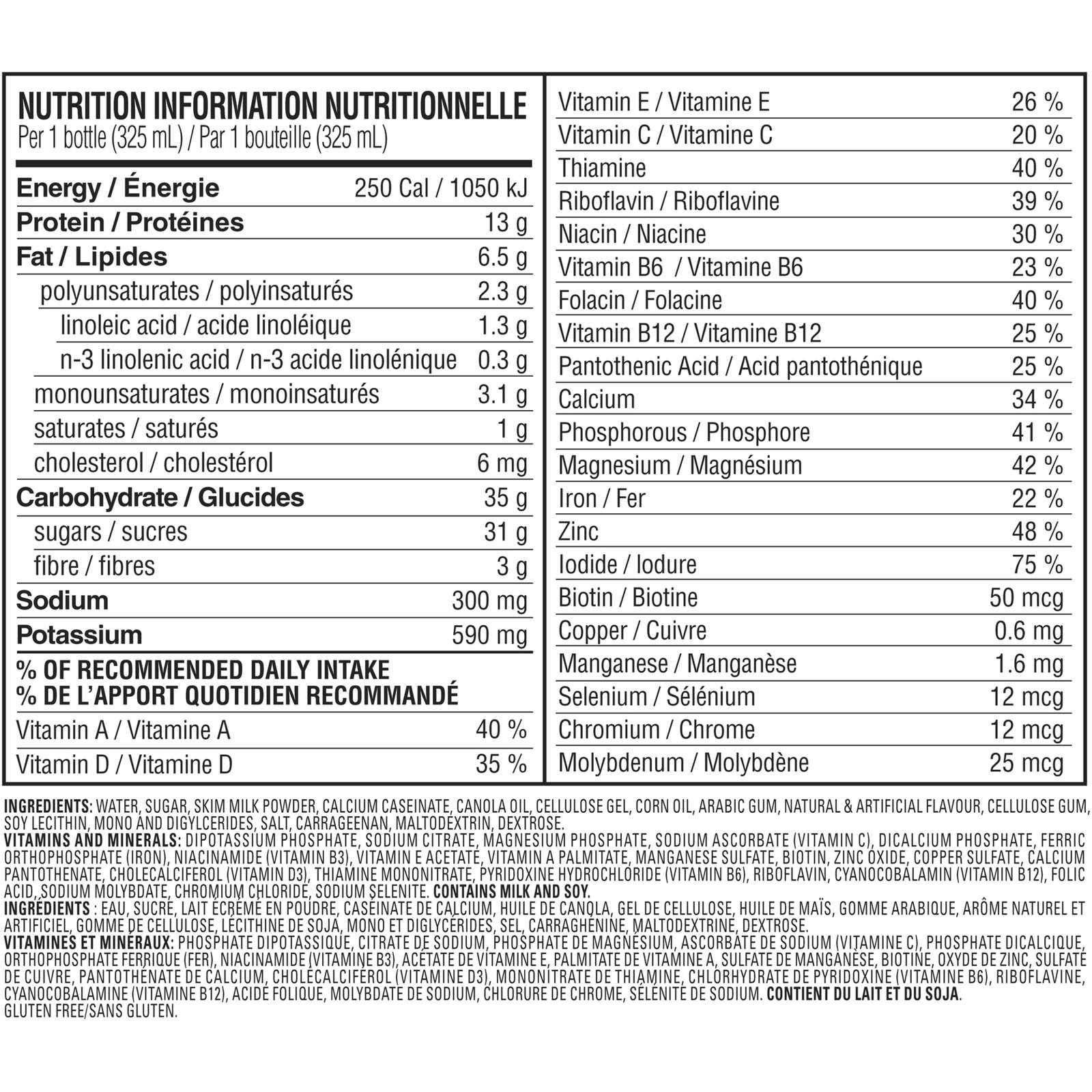 Original Ready to Drink Meal Replacement Shakes with 13g of Protein, 3g of Fibre Plus 23 Vitamins and Minerals