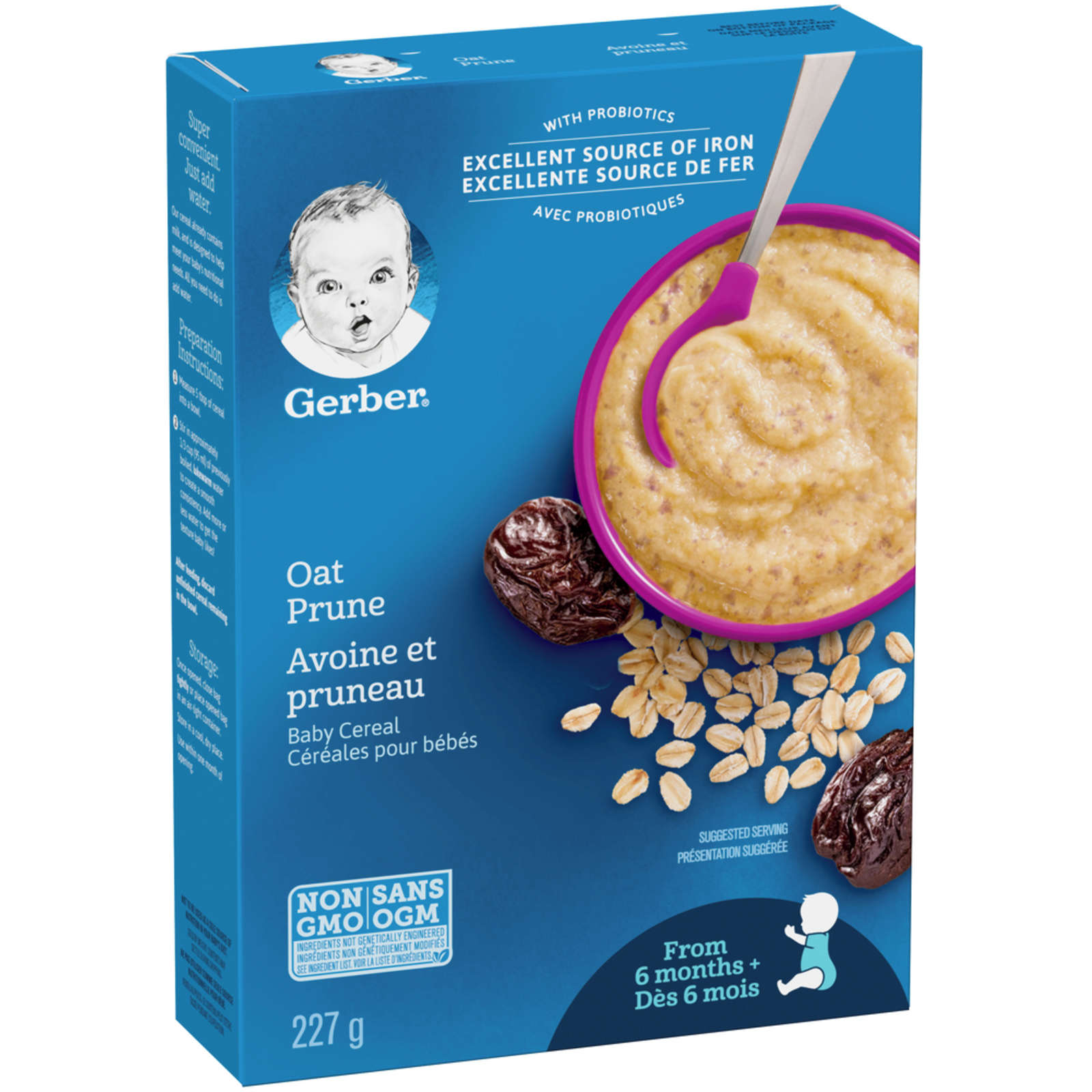 Stage 2 Oat Prune Baby Cereal
