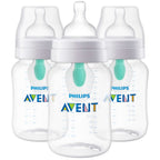 Avent Anti-colic Baby Bottle with AirFree Vent, 9oz, 3 pack, SCY703/03