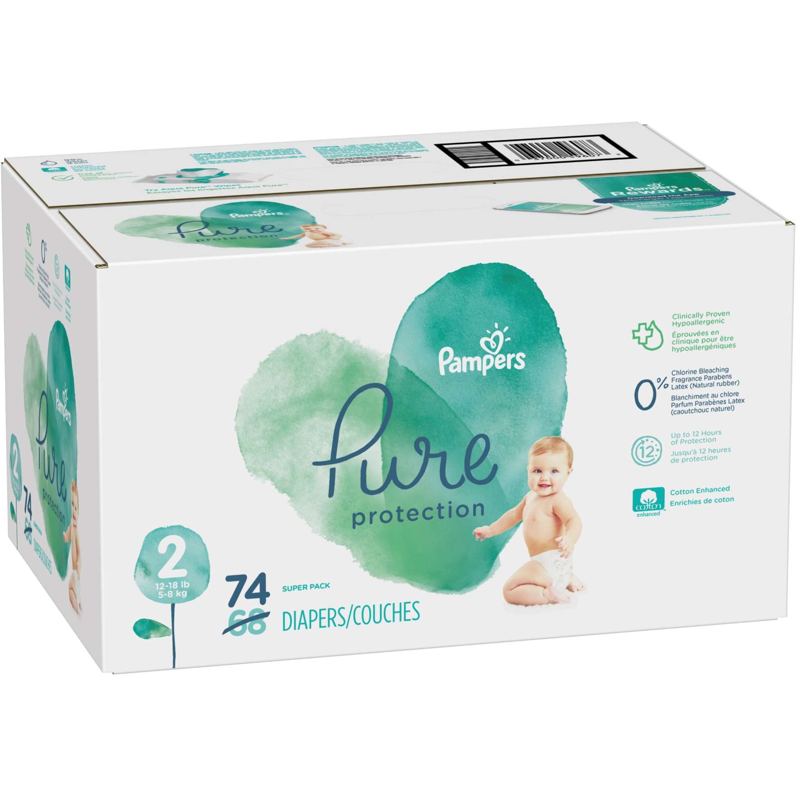 Pure Protection Diapers Size 2 74 Count