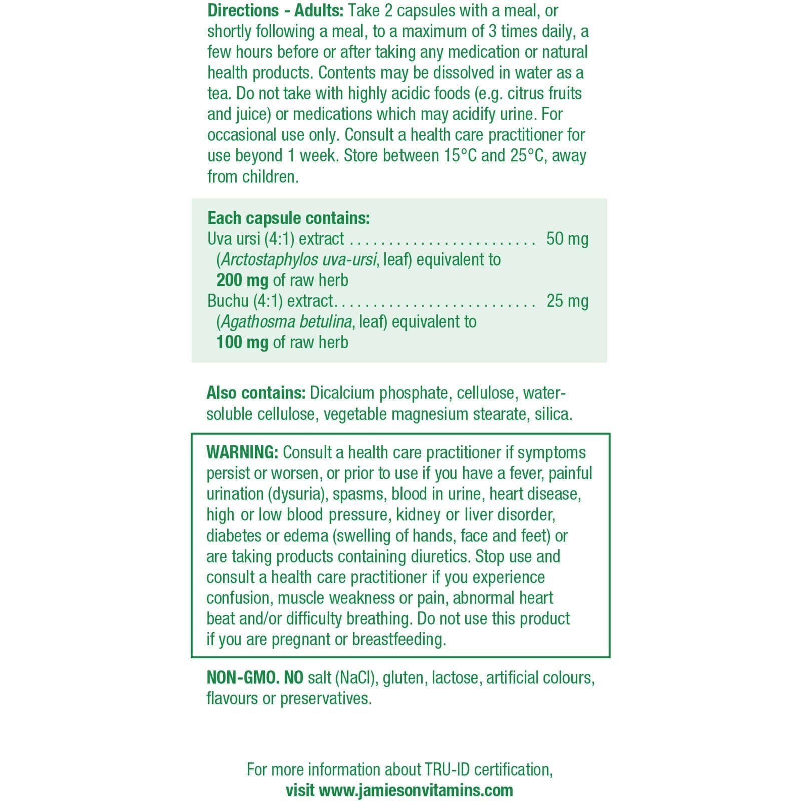 Herbal Diuretic Capsules