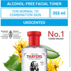 Unscented Alcohol Free Witch Hazel Face Toner with Aloe Vera