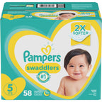 Pampers Swaddlers Diapers Size 5 58 Count