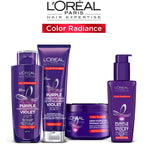 L'Oreal Paris Hair Expertise Color Radiance Purple Reviving Oil, For Bleached, Blonde, and Highlighted Hair, 100ml