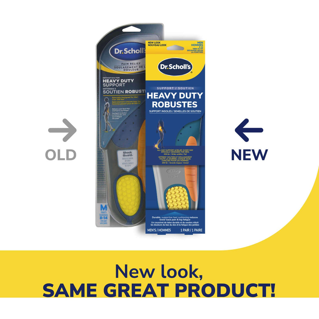 Dr. Scholl’s® Pain Relief Orthotics For Heavy Duty Support, Men's, Sizes 8-14