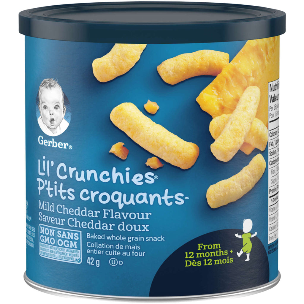 GERBER LIL’ CRUNCHIES, Mild Cheddar, Toddler Snacks
