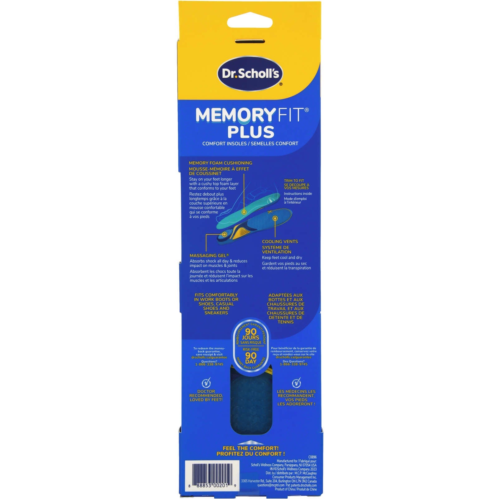 Dr. Scholl’s® Memory Fit® Insoles, Men's, Sizes 8-14