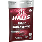 Halls Relief Mentho-Lyptus Black Cherry Flavour, 25 Cough Drops