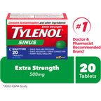 Extra Strength Sinus Relief Night Acetaminophen, 500mg
