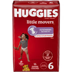 Little Movers Diapers, Size 6