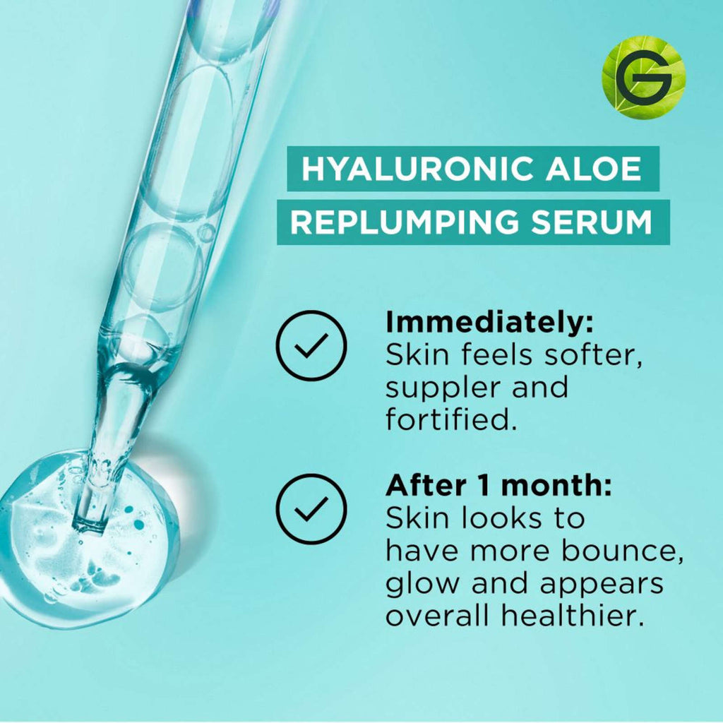Aloe Vera Face Serum with Hyaluronic Acid, Replumping and Hydrating, for Normal to Combo Skin