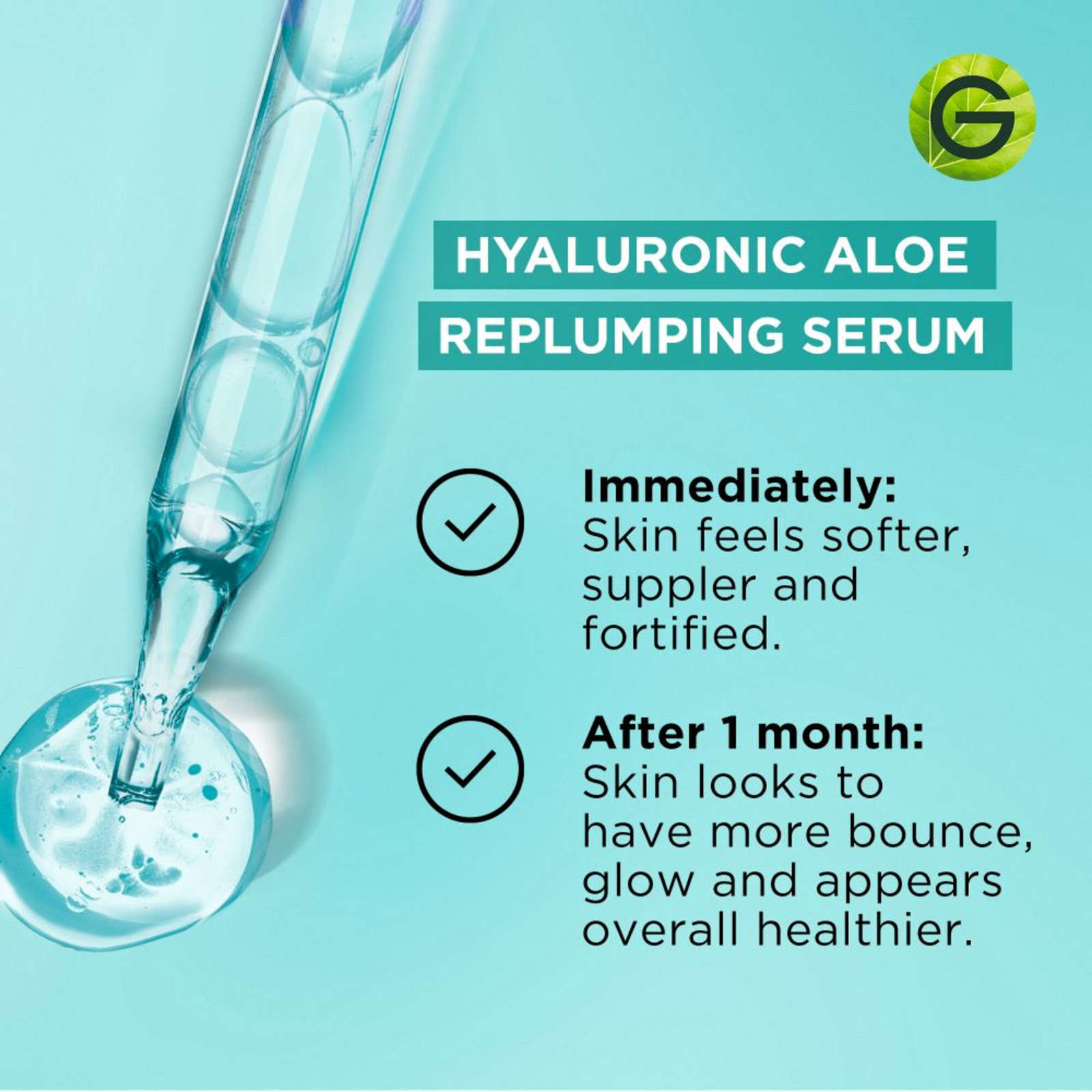 Aloe Vera Face Serum with Hyaluronic Acid, Replumping and Hydrating, for Normal to Combo Skin