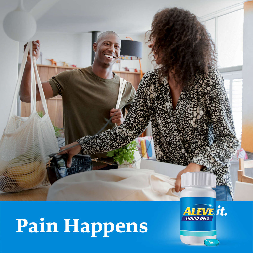 ALEVE Pain Relief Liquid Gels, Strength to Last Up to 12 Hours, Naproxen Sodium 220mg, 30 Liquid Gel Capsules