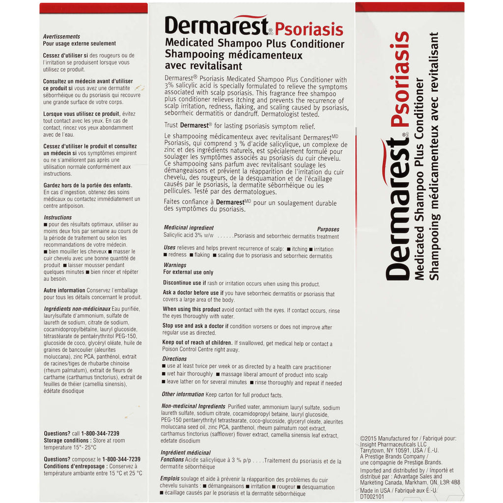 Dermarest Psoriasis Medicated Shampoo Plus Conditioner