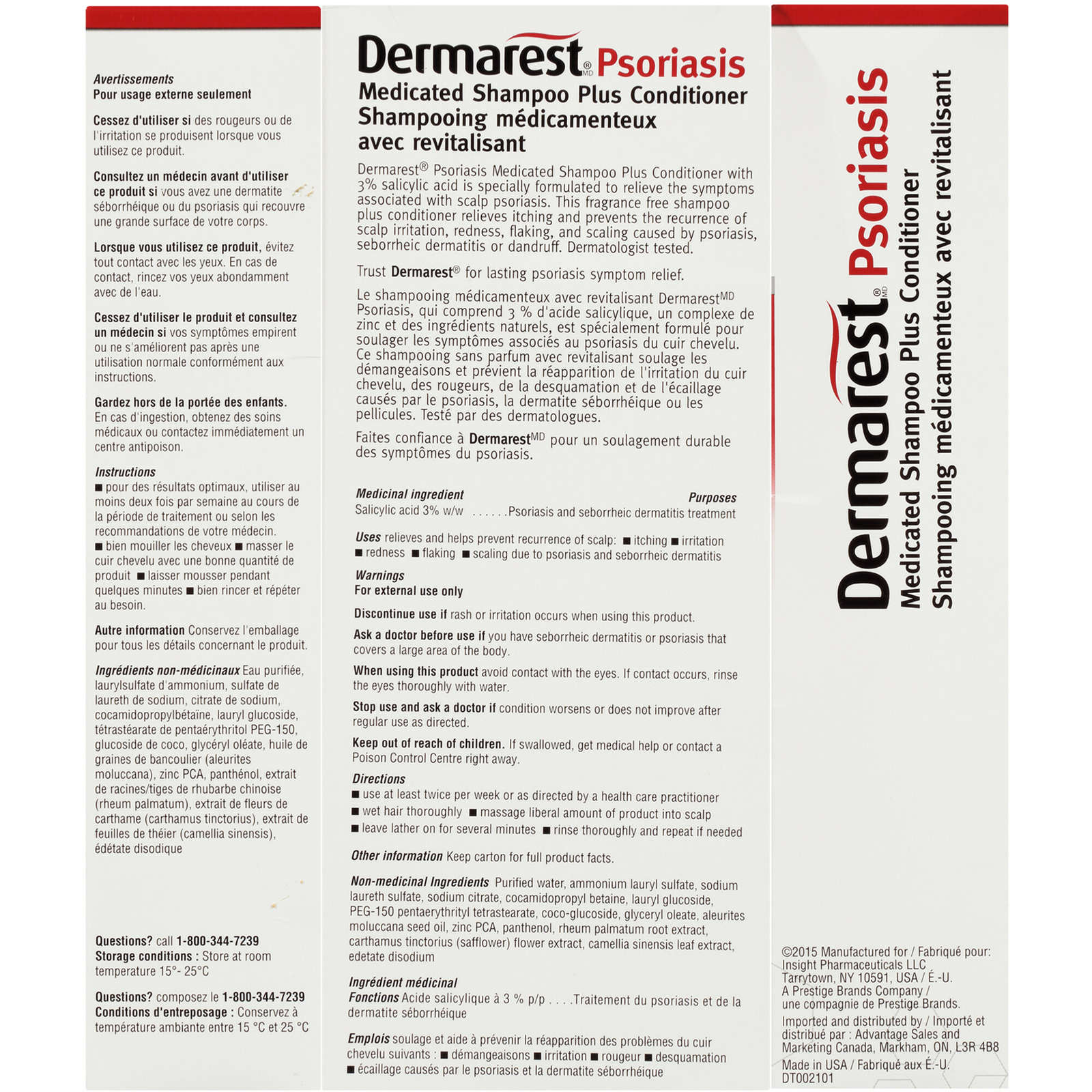 Dermarest Psoriasis Medicated Shampoo Plus Conditioner
