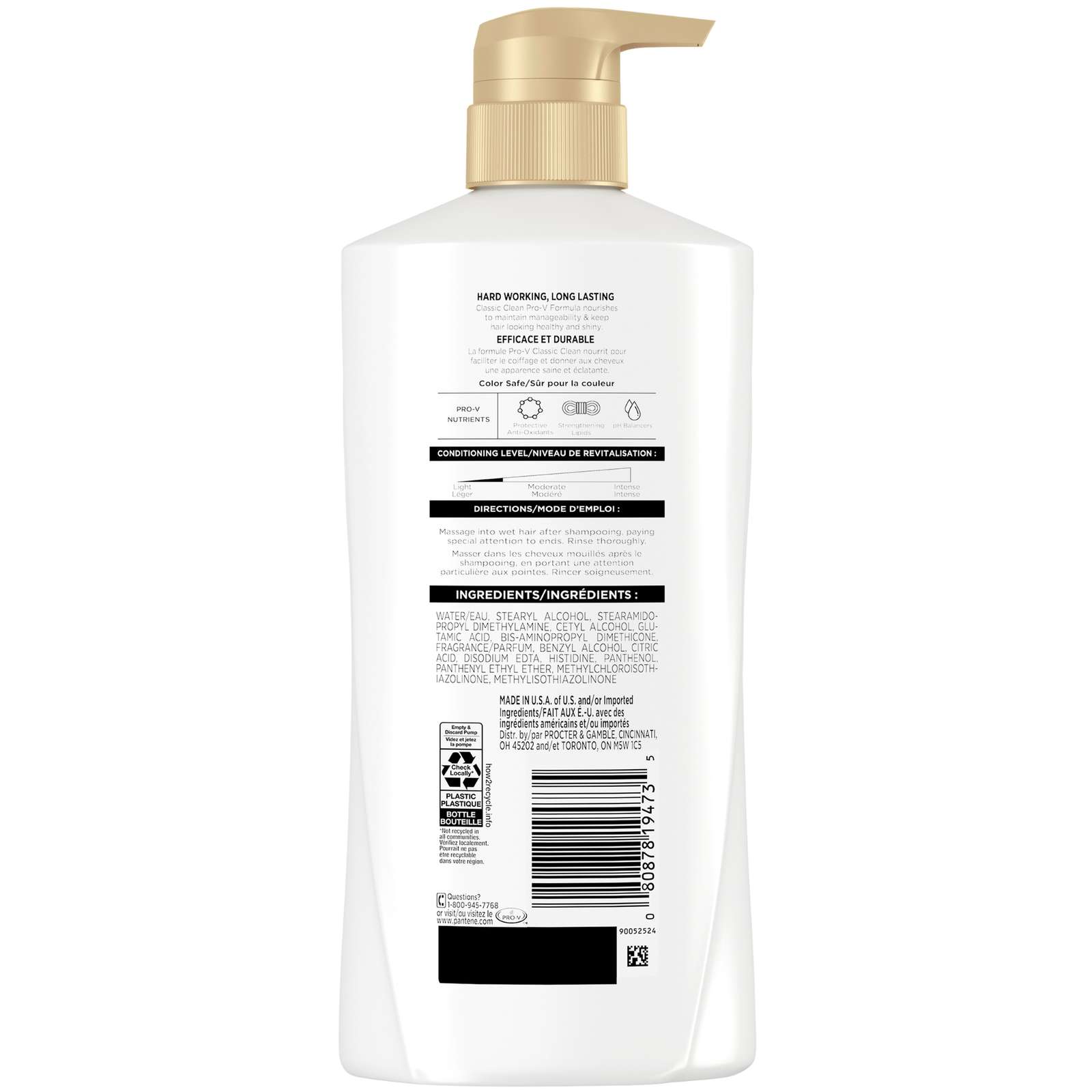 PRO-V Classic Clean Conditioner, 16.0oz/476mL