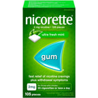 Nicotine Gum, 2 mg, Ultra Fresh Mint Flavour