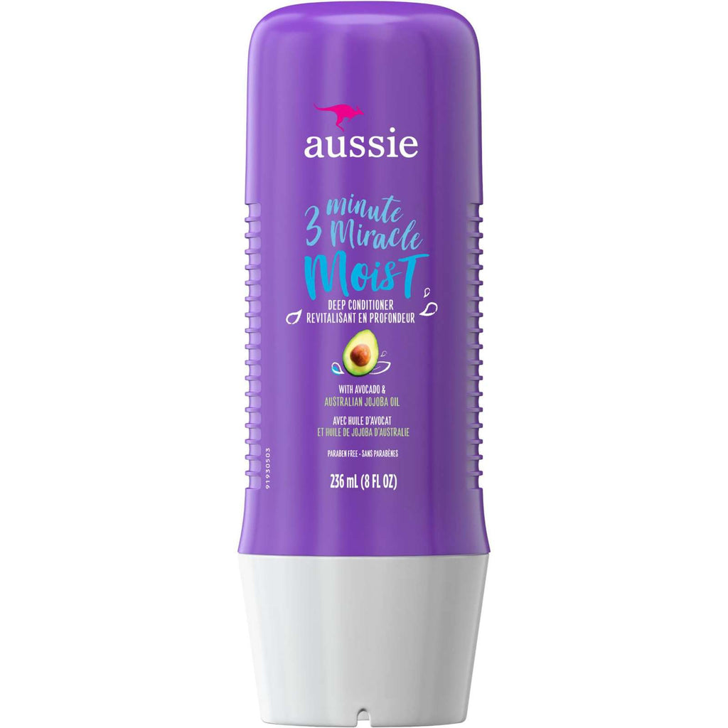 Dry Hair Repair - Aussie Paraben-Free Miracle Moist 3 Minute Miracle w/ Avocado, 236 mL