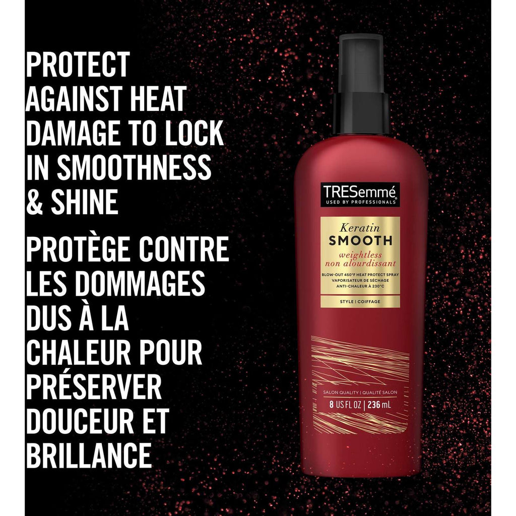 Heat Protection Spray for silky, smooth hair Keratin Smooth heat protect spray with Keratin and Marula Oil