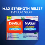 Vicks DayQuil and NyQuil COMPLETE Cold, Flu and Congestion Medicine, 36 LiquiCaps, Relieves Cough, Sore Throat Pain, Fever, Runny Nose, Congestion, Daytime and Nighttime