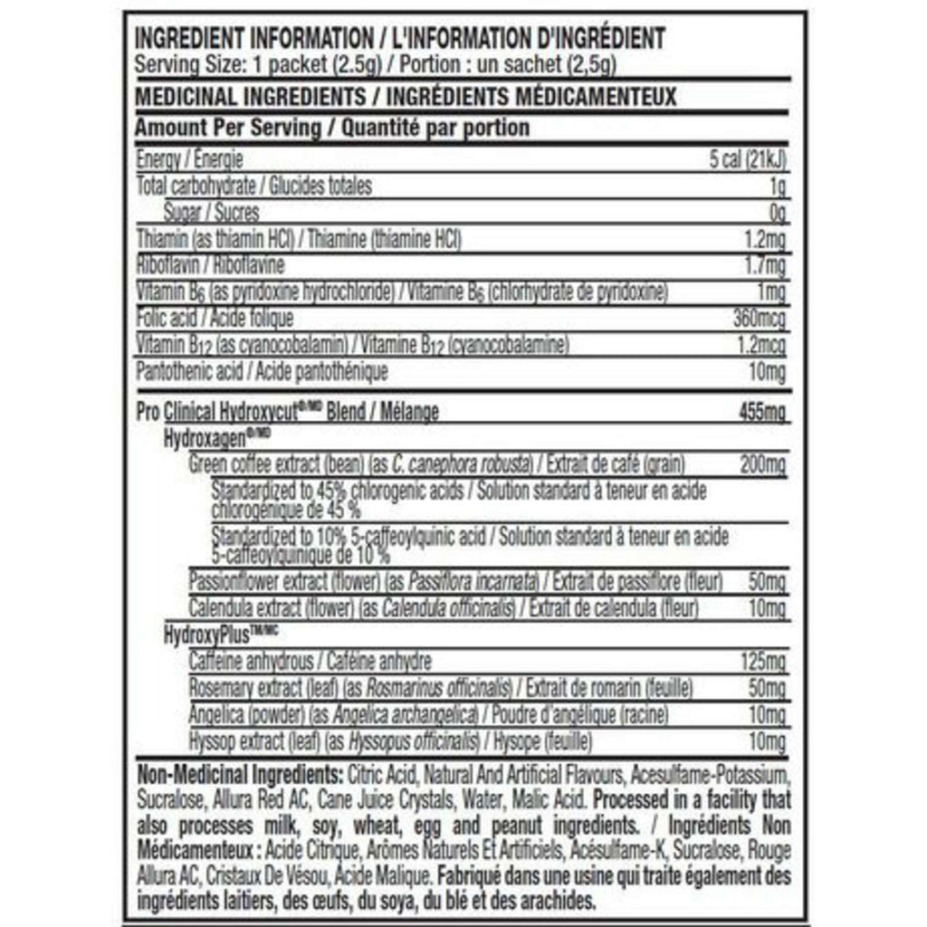 Hydroxycut Wildberry Instant Drink Mi