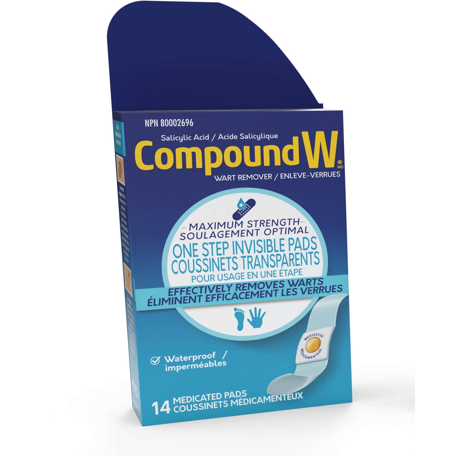 Compound W Maximum Strength One Step Invisible Pads