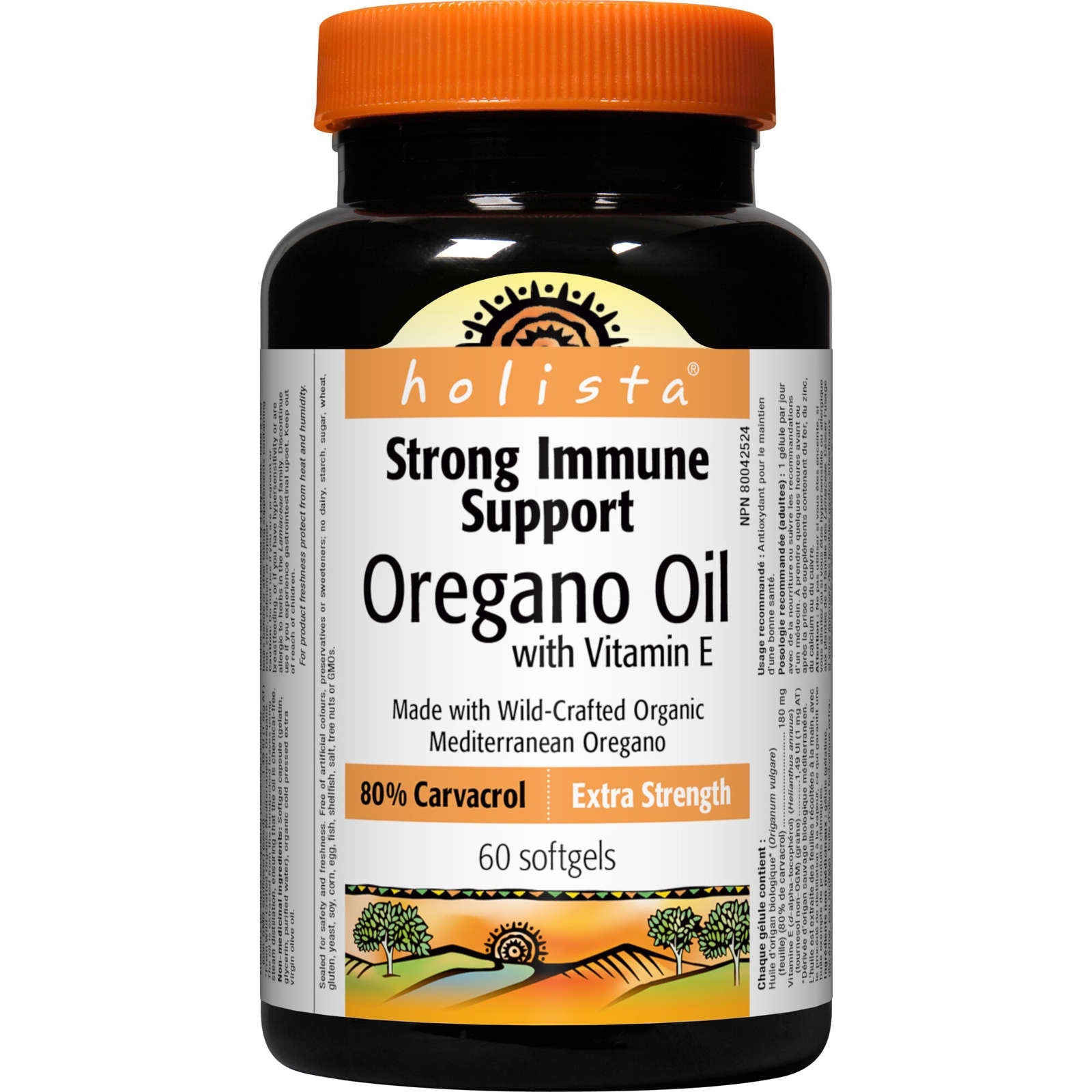 Oregano Oil with Vitamin E Extra Strength 80% Carvacrol