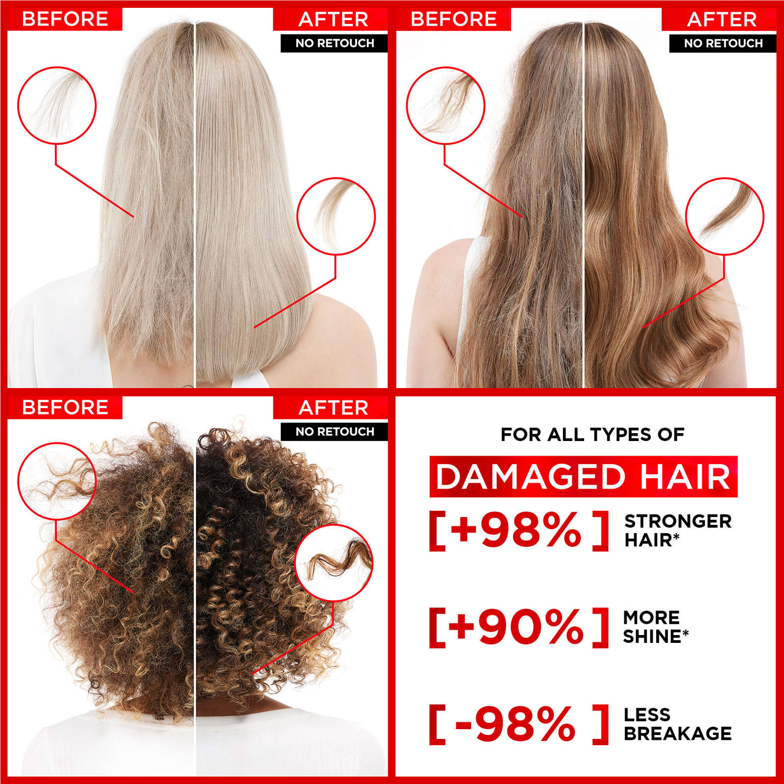 Hair Expertise Bond Repair Conditioner,  Repairs All Types of Damaged Hair, with Citric Acid Complex