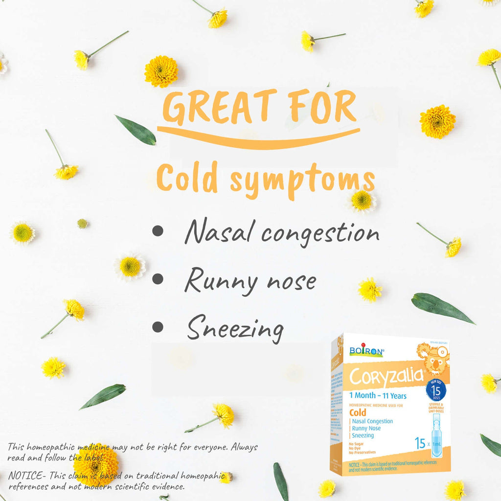 Children's Coryzalia for Cold and Cold Symptoms in Children 1 Month to 11 Years of Age