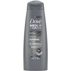 Dove Men+Care  Shampoo for healthy hair Charcoal + Clay naturally derived plant-based cleansers 355 ml