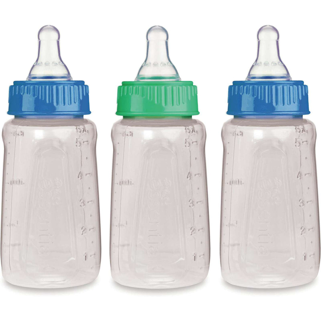 First Essentials by NUK® Clear View® Bottle 9OZ, 3PK, Medium Flow, Silicone