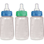 First Essentials by NUK® Clear View® Bottle 9OZ, 3PK, Medium Flow, Silicone