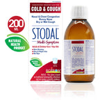 Stodal Multi-Symptom for Nasal & Chest Congestion, Runny Nose, Dry or Wet Cough and Minor Sore Throat