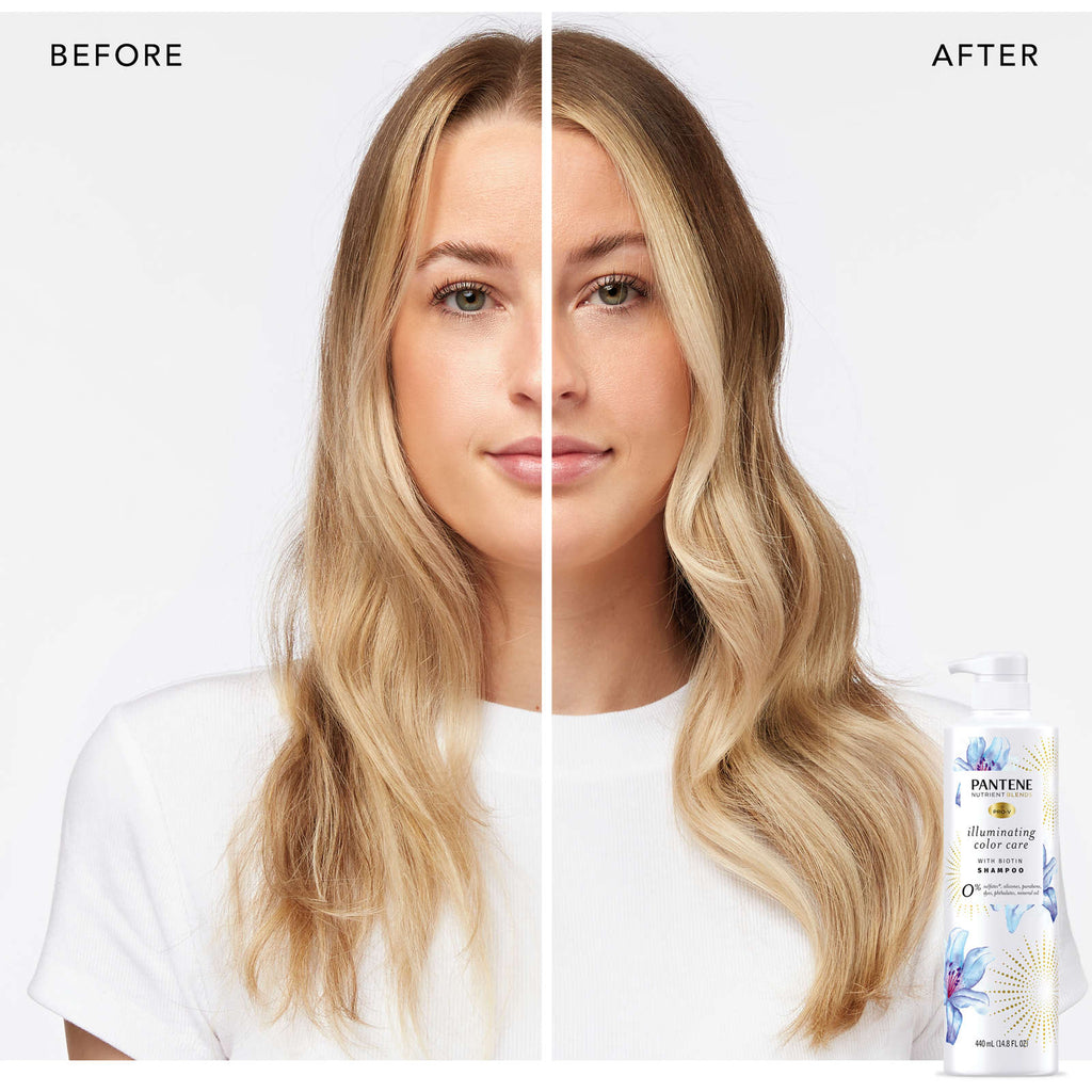 Sulfate Free Shampoo, Illuminating Hair Color with Biotin, Safe for Color Treated Hair, Nutrient Blends