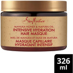 Intensive Hydration Hair Masque hair treatment for dry, damaged hair Manuka Honey & Mafura Oil deep conditioning treatment with fig extract 326 g