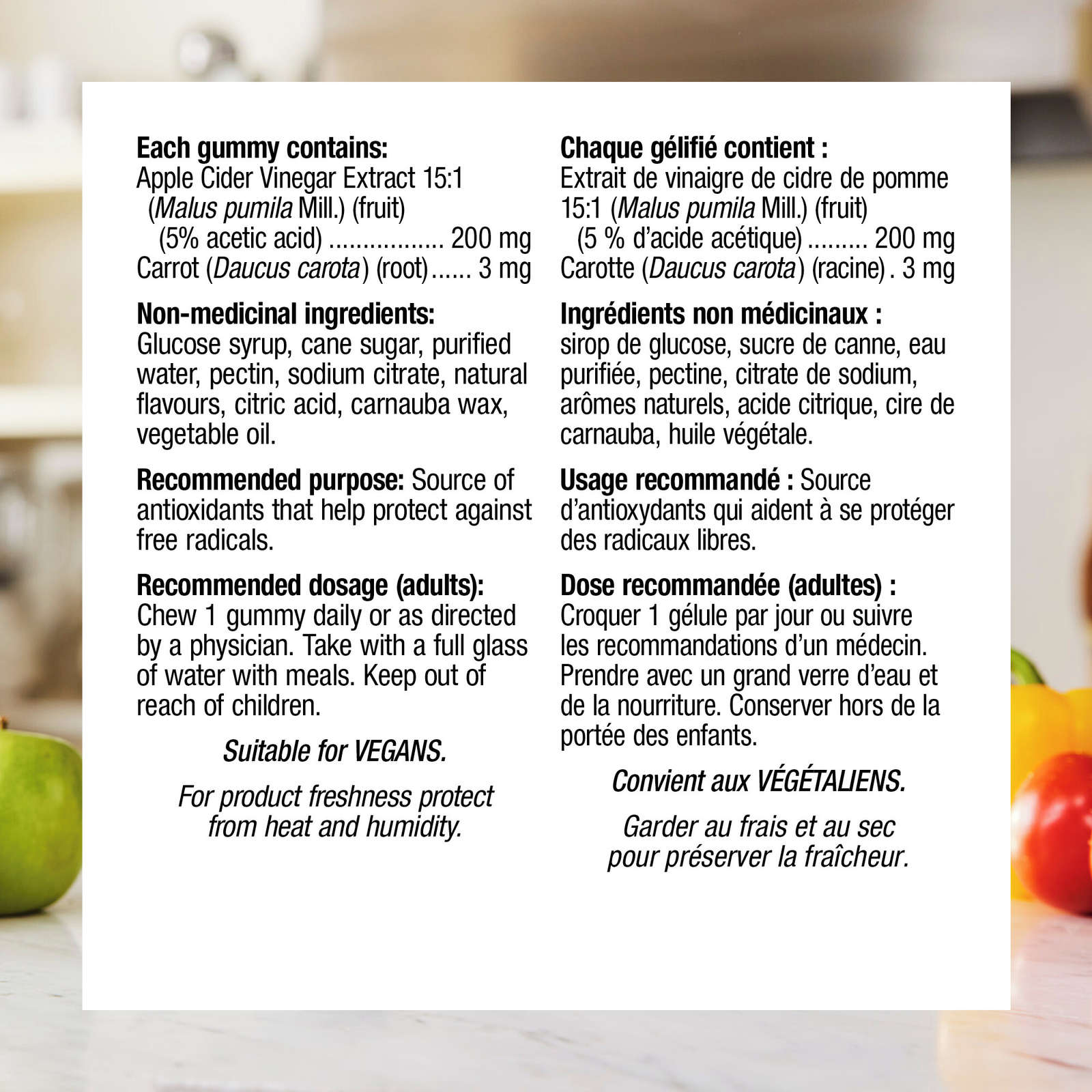 Apple Cider Vinegar Apple Flavour