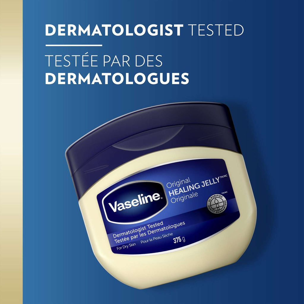 Vaseline Healing Jelly for dry, cracked skin Original 100% pure petroleum jelly 375 g