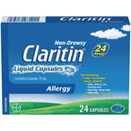 Claritin Liquid Capsules Allergy Medicine, Fast-Acting 24-Hour Non-Drowsy Relief 10 mg, 24 Capsules