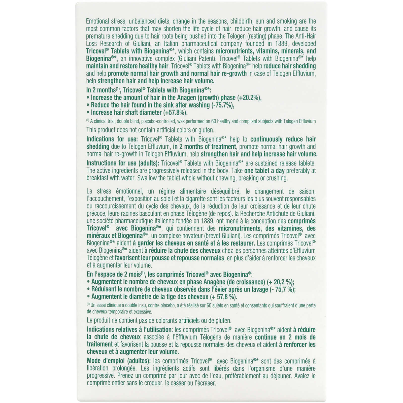 Tricovel tablets