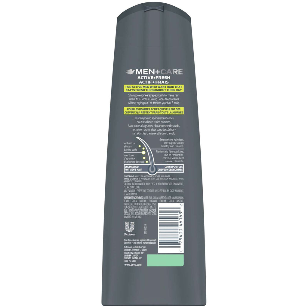 Dove Men+Care SportCare 2in1 Shampoo and Conditioner Active+Fresh 355 ML