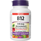 Vitamin B12 500 mcg Natural Cherry Flavour