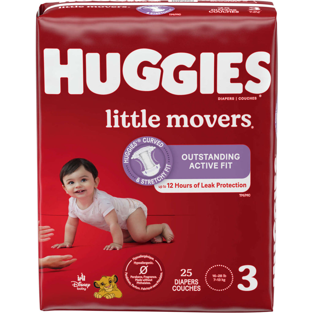Little Movers Diapers, Size 3