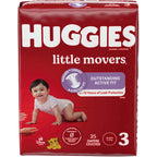 Little Movers Diapers, Size 3