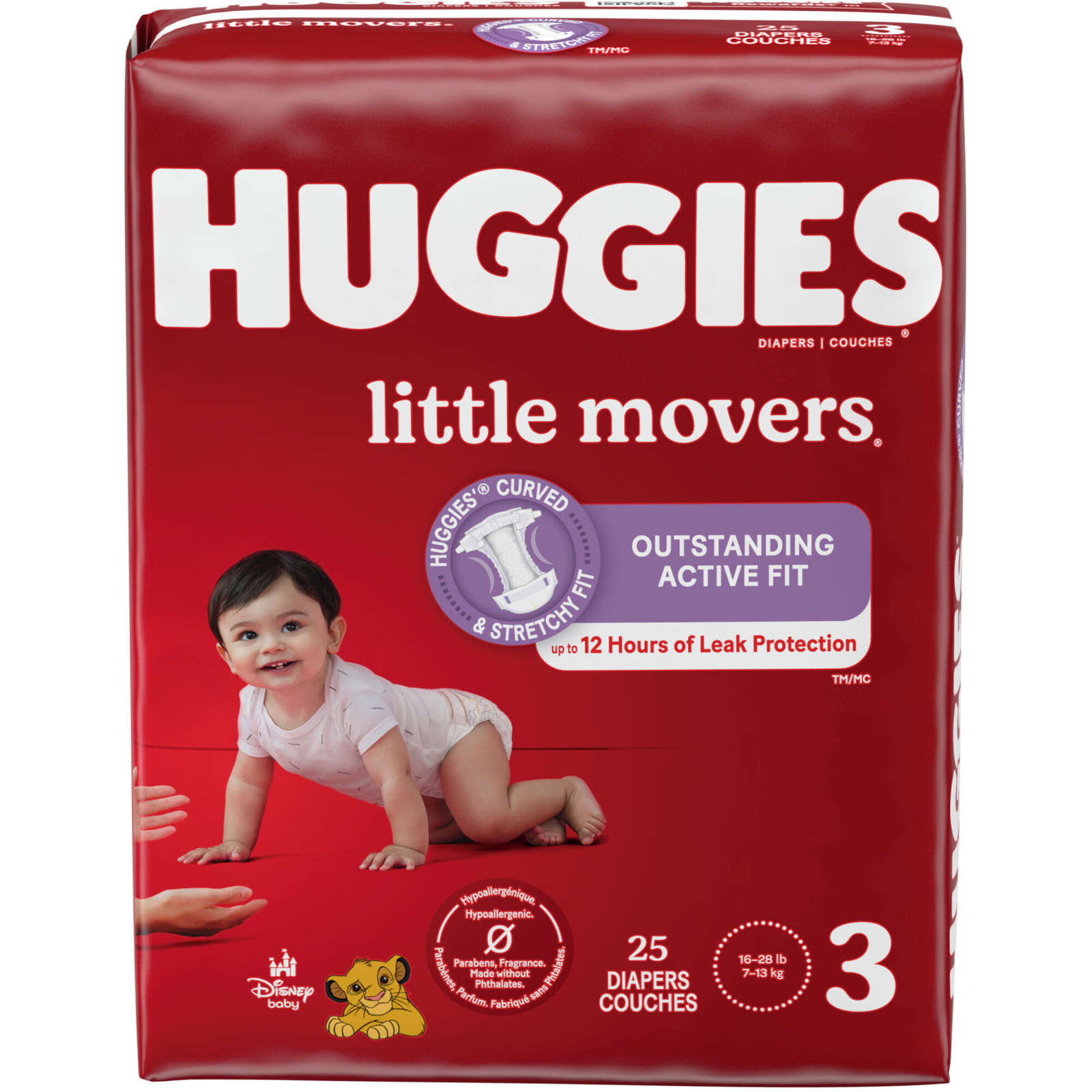Little Movers Diapers, Size 3