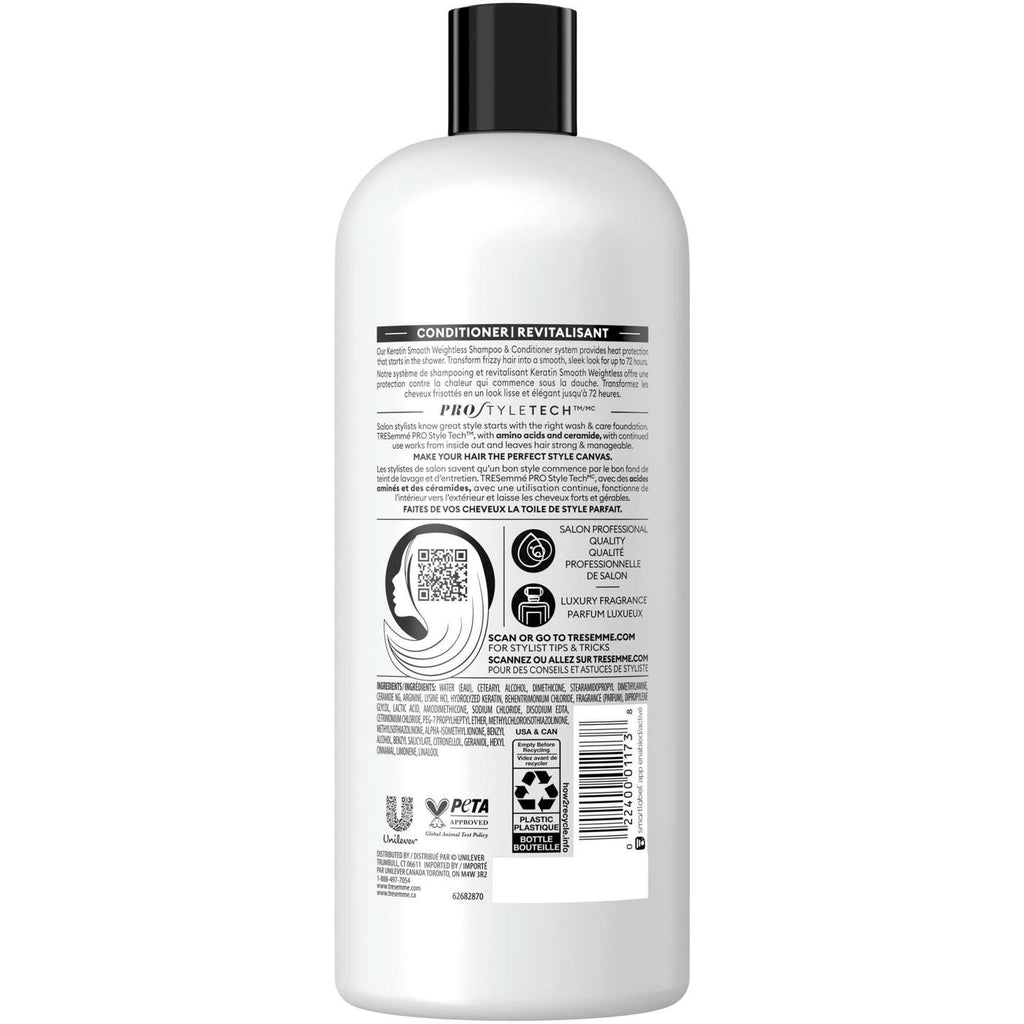 Keratin Smooth Conditioner for frizzy hair Lamellar Discipline formulated with Pro Style Technology™