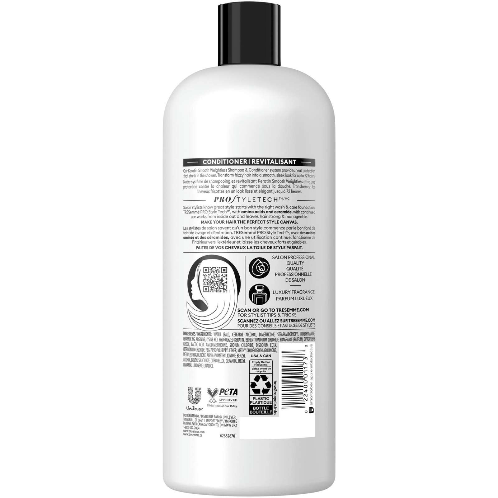 Keratin Smooth Conditioner for frizzy hair Lamellar Discipline formulated with Pro Style Technology™