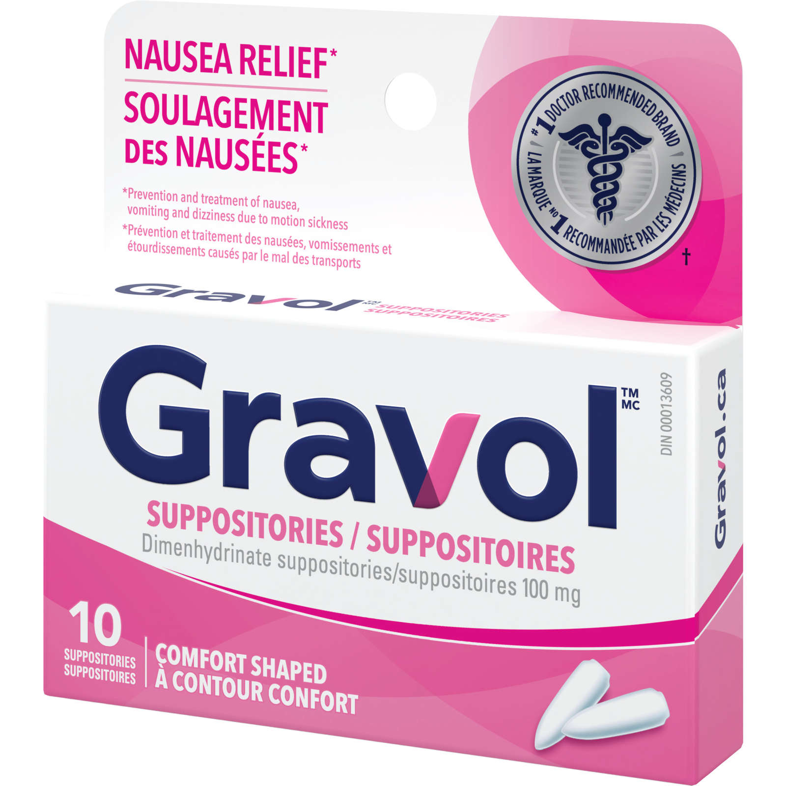 Comfort-Shaped Suppositories 100 mg